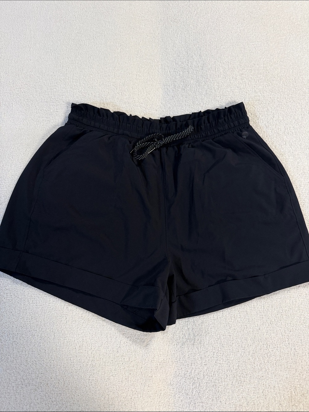 Black Women's Drawstring Shorts